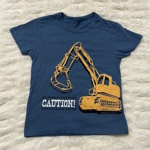 Toddler Boy Excavator Tshirt